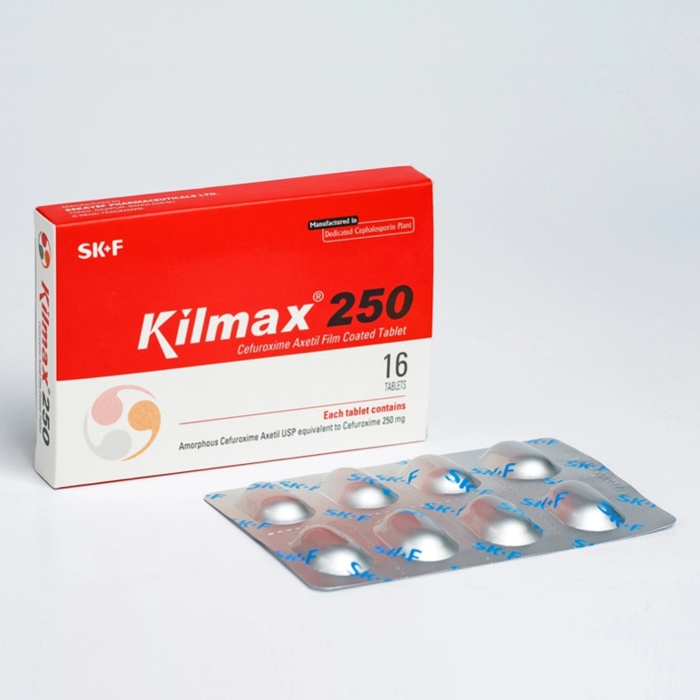 Pack Image: Kilmax 250 mg Tablet (2 x 8)