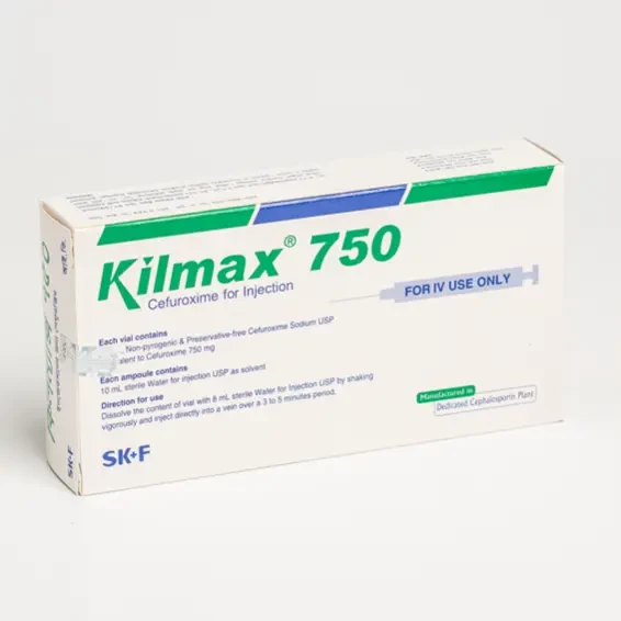 Pack Image: Kilmax 750 mg Injection (750 mg vial)