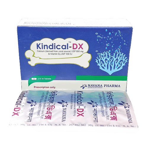 Pack Image: Kindical-DX 600 mg Tablet (3 x 10)