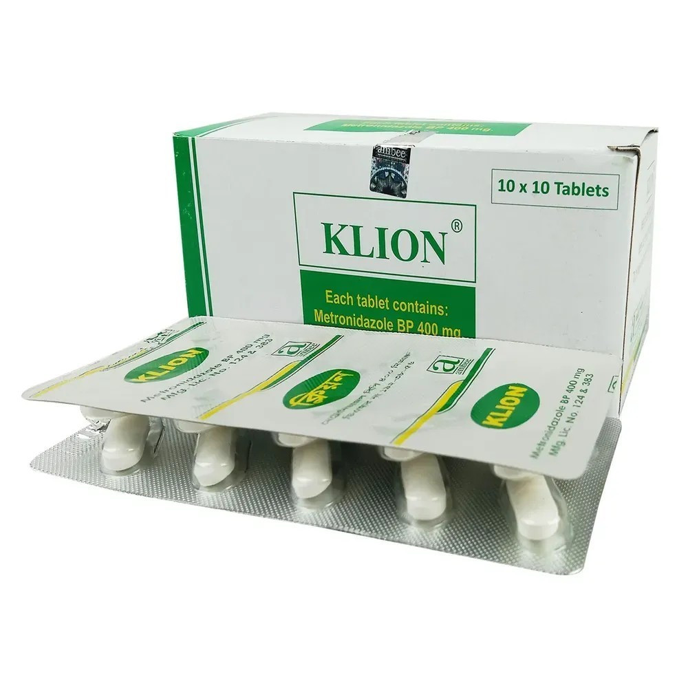 Pack Image: Klion 400 mg Tablet (10 x 10)