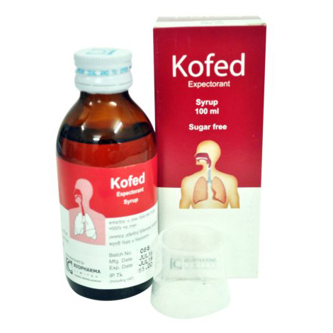 Pack Image: Kofed (30 mg Syrup (100 ml bottle)