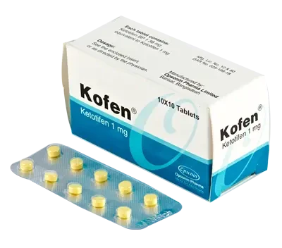 Pack Image: Kofen 1 mg Tablet (10 x 10)