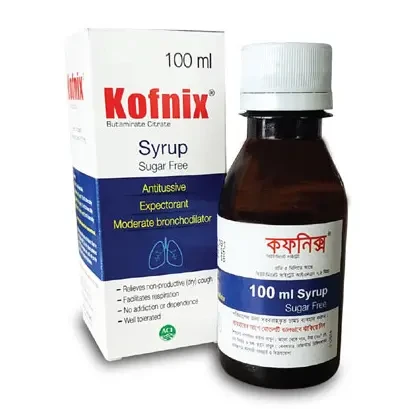 Pack Image: Kofnix 7.5 mg Syrup (100 ml bottle)