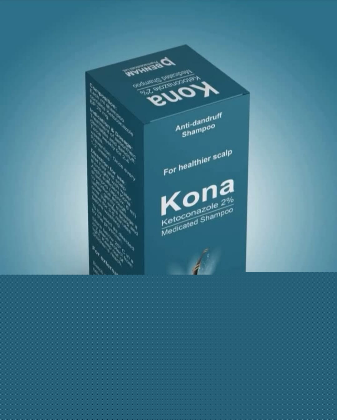 Pack Image: Kona 2% Shampoo (100 ml bottle)