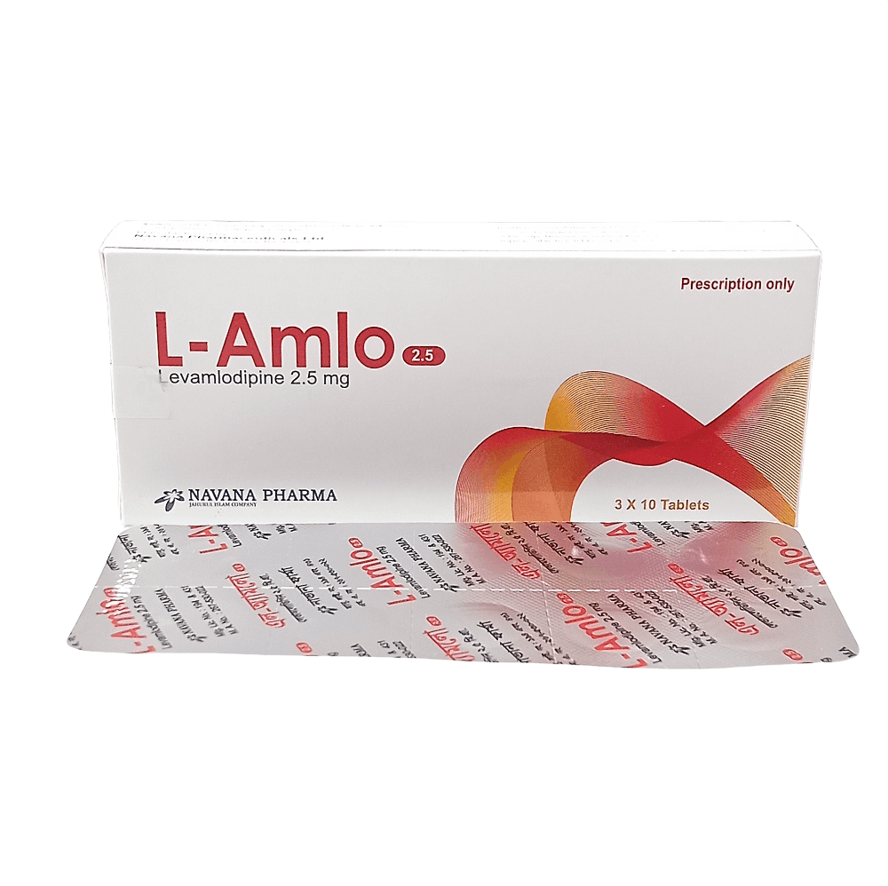 Pack Image: L-Amlo 2.5 mg Tablet (3 x 10)