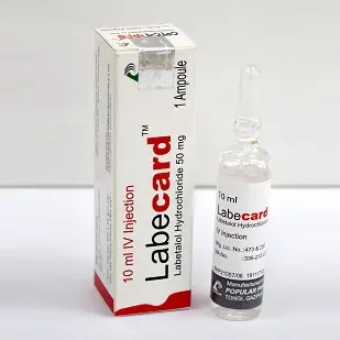 Pack Image: Labecard 50 mg Injection (10 ml ampoule)