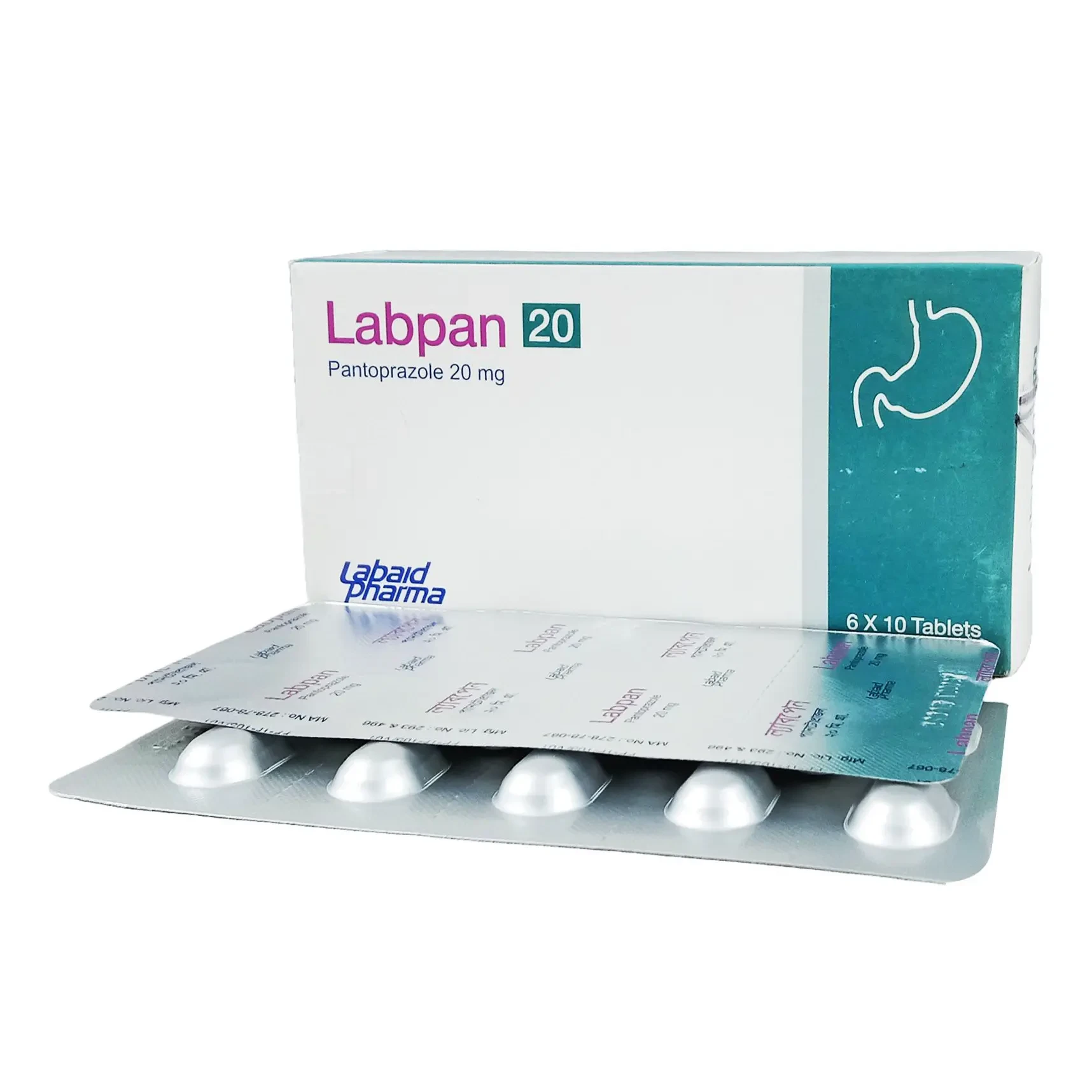 Pack Image: Labpan 20 mg Tablet (6 x 10)