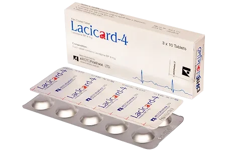 Pack Image: Lacicard 4 mg Tablet (3 x 10)