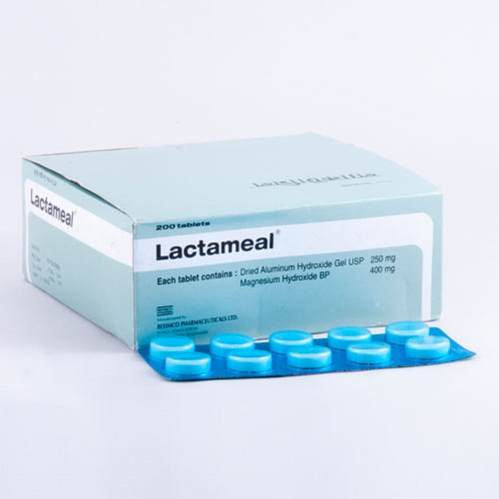 Pack Image: Lactameal 250 mg Chewable Tablet (20 x 10)