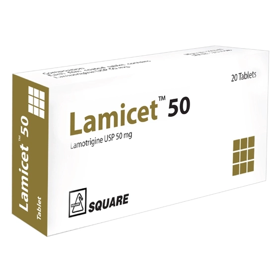 Pack Image: Lamicet 50 mg Tablet (2 x 10)