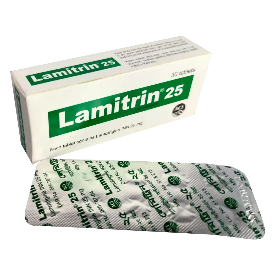 Pack Image: Lamitrin 25 mg Tablet (3 x 10)
