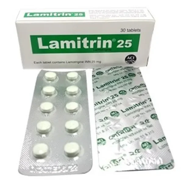 Pack Image: Lamitrin 25 mg Tablet (3 x 10)