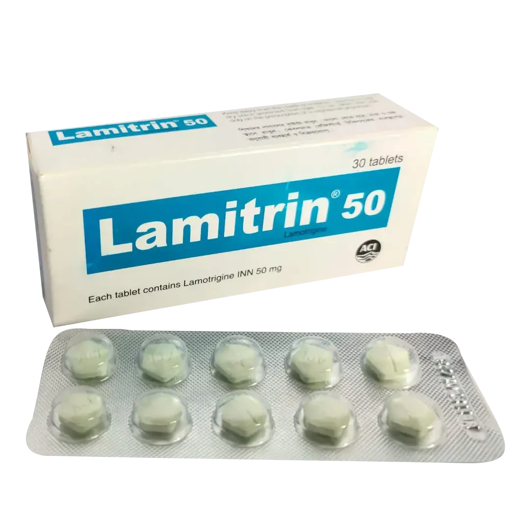 Pack Image: Lamitrin 50 mg Tablet (3 x 10)