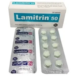 Pack Image: Lamitrin 50 mg Tablet (3 x 10)