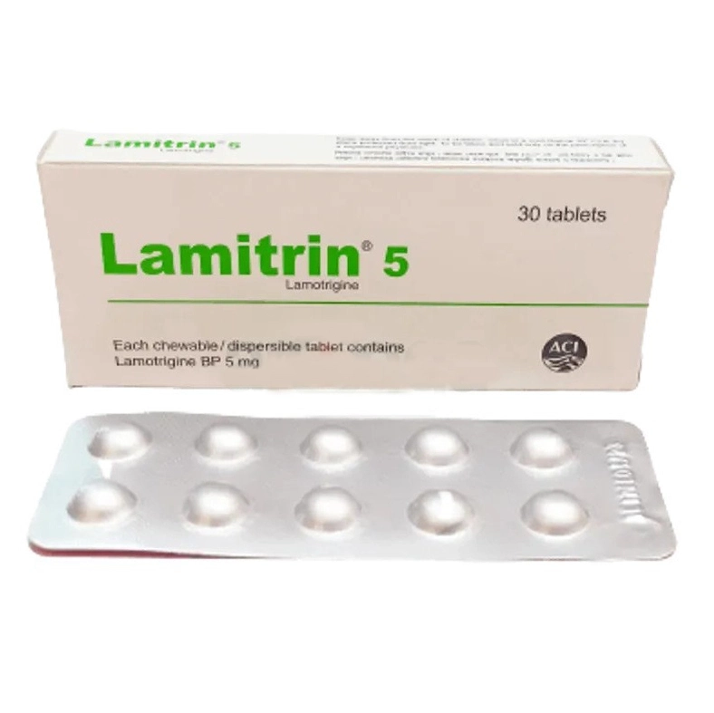 Pack Image: Lamitrin 5 mg Tablet (3 x 10)