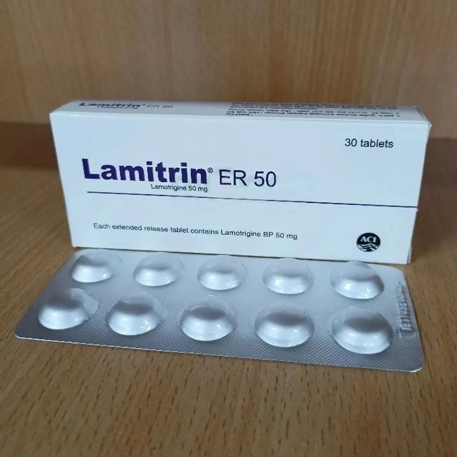 Pack Image: Lamitrin ER 50 mg Tablet (3 x 10)