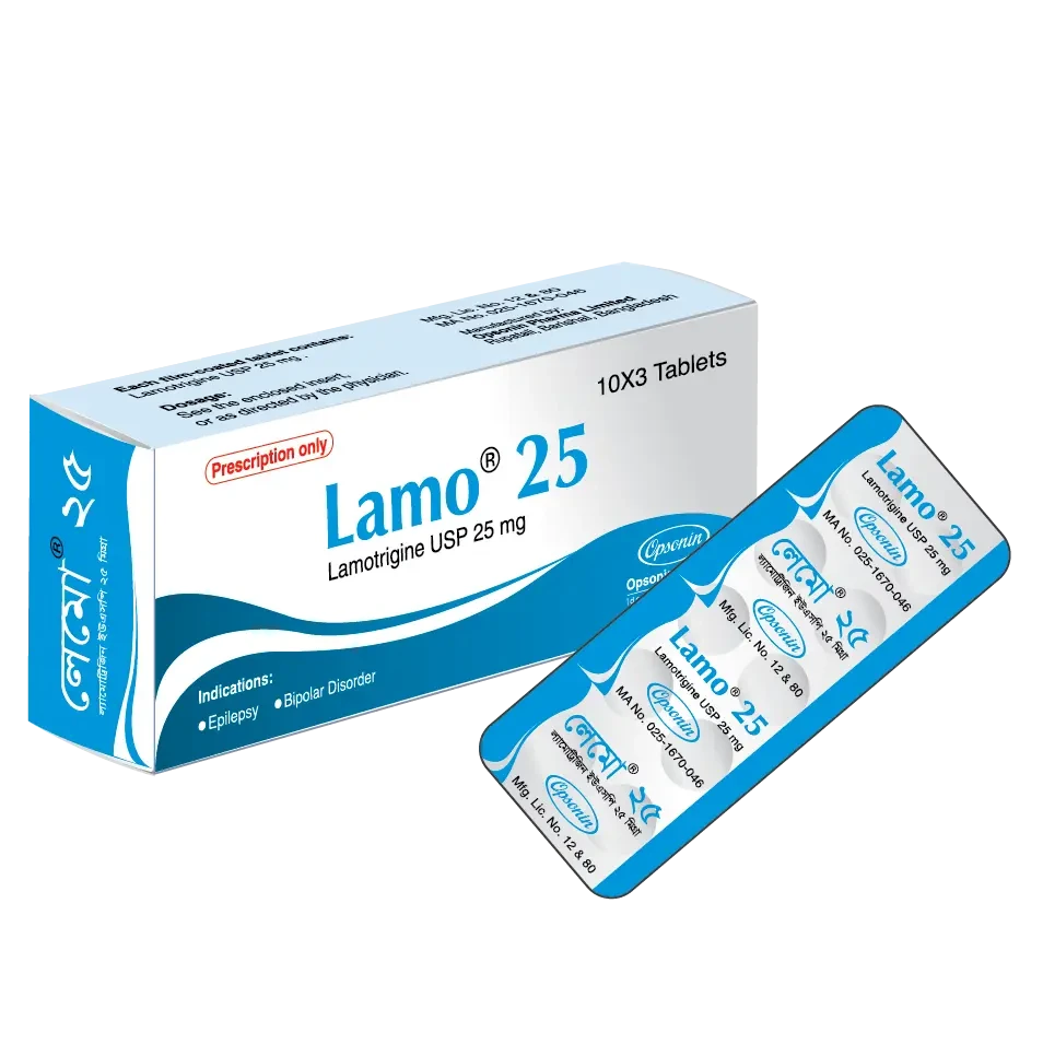 Pack Image: Lamo 25 mg Tablet (3 x 10)