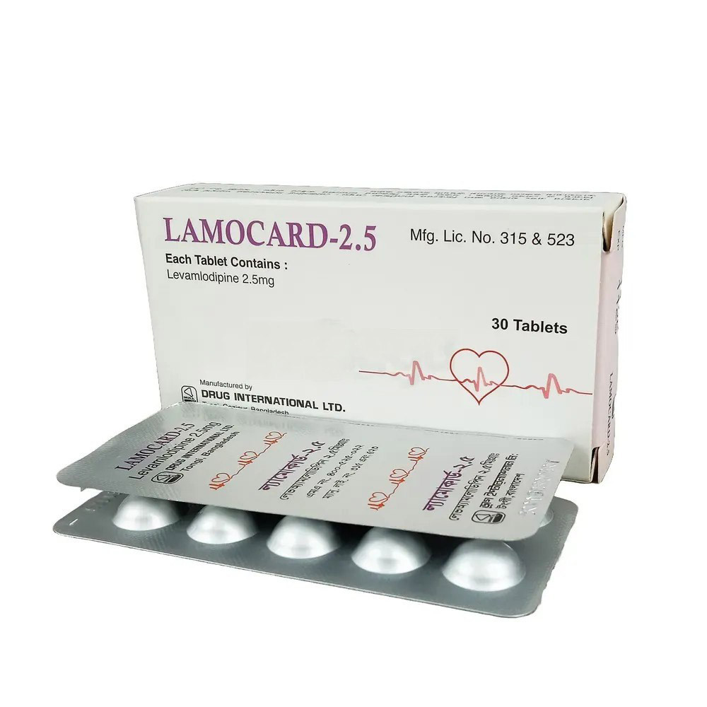 Pack Image: Lamocard 2.5 mg Tablet (3 x 10)