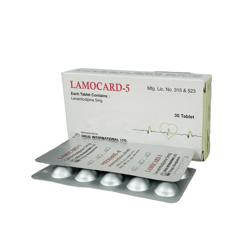 Pack Image: Lamocard 5 mg Tablet (3 x 10)