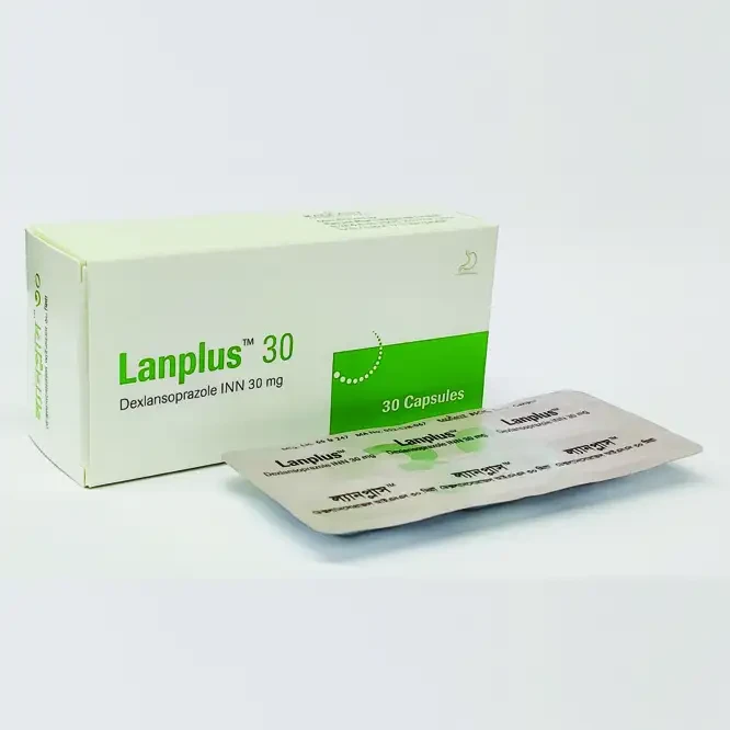 Pack Image: Lanplus 30 mg Capsule (5 x 6)