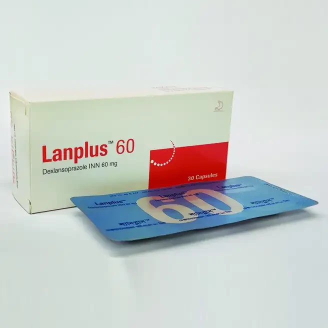 Pack Image: Lanplus 60 mg Capsule (5 x 6)