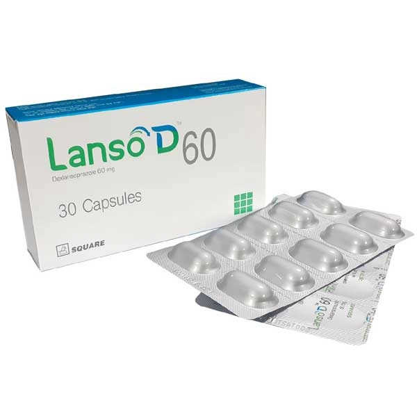 Pack Image: Lanso D 60 mg Capsule (3 x 10)