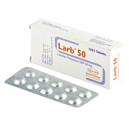 Pack Image: Larb 50 mg Tablet (3 x 14)
