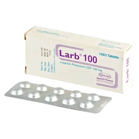 Pack Image: Larb 100 mg Tablet (3 x 10)