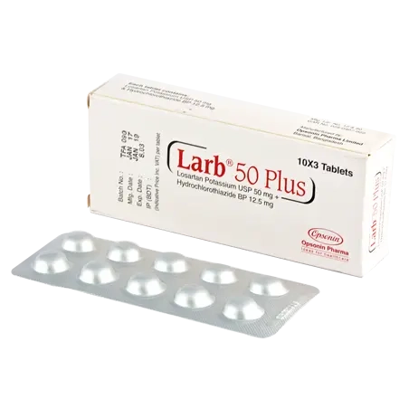Pack Image: Larb Plus 50 mg Tablet (3 x 14)