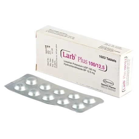 Pack Image: Larb Plus 100 mg Tablet (3 x 10)