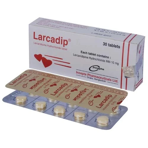 Pack Image: Larcadip 10 mg Tablet (3 x 10)