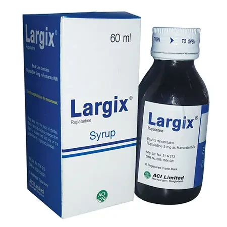 Pack Image: Largix 5 mg Oral Solution (60 ml bottle)