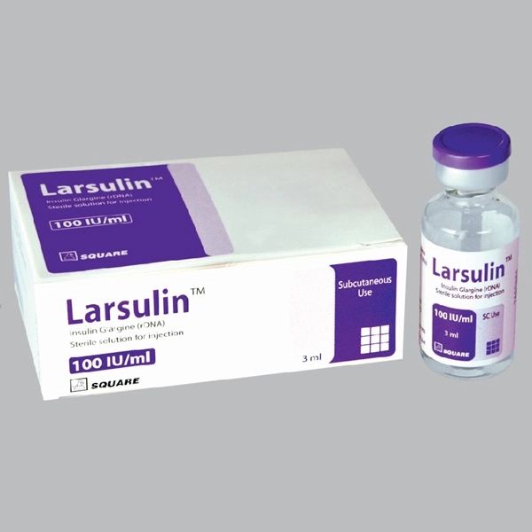 Pack Image: Larsulin 100 IU Injection (3 ml vial)
