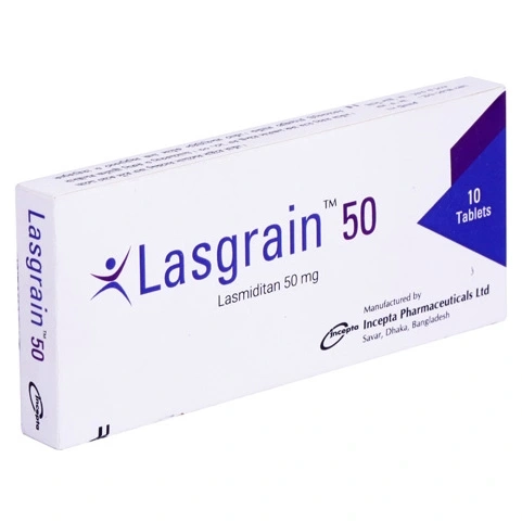 Pack Image: Lasgrain 50 mg Tablet (1 x 10)