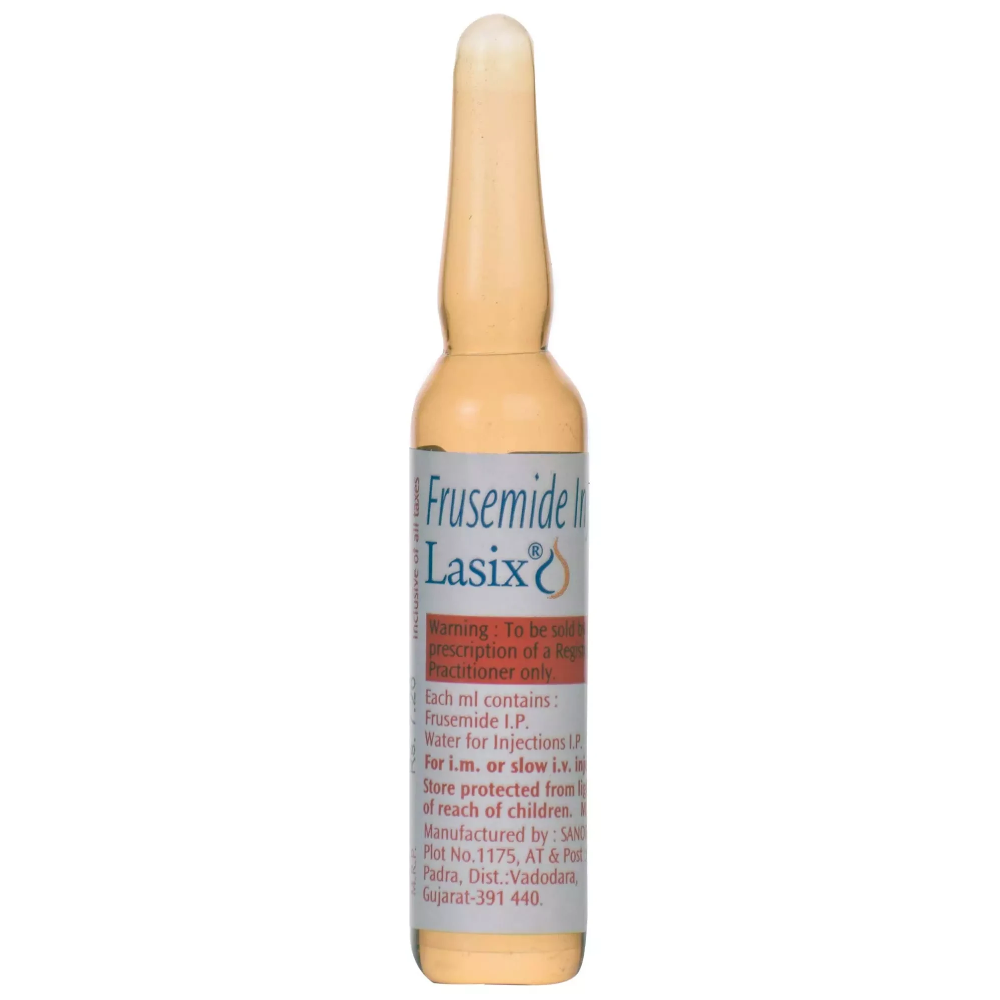 Pack Image: Lasix 20 mg Injection (2 ml ampoule)