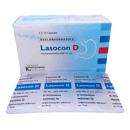 Pack Image: Lasocon D 30 mg Capsule (6 x 10)