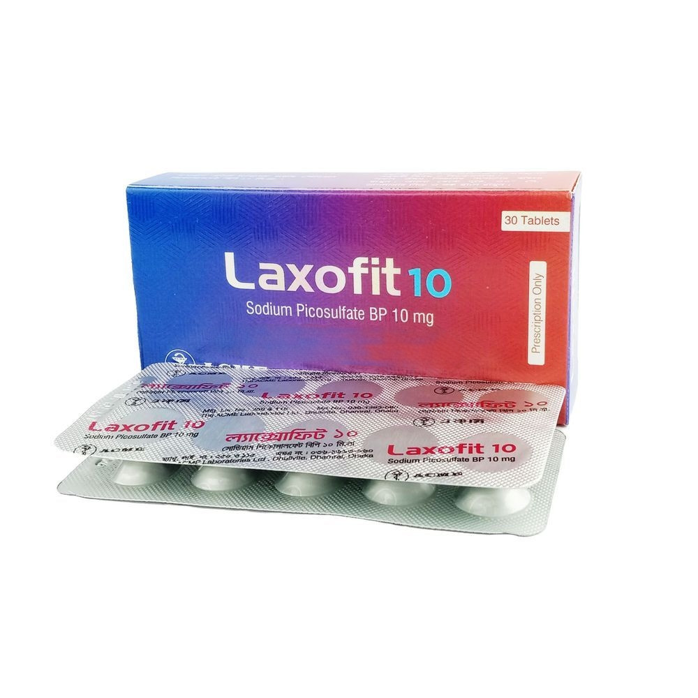Pack Image: Laxofit 10 mg Tablet (3 x 10)