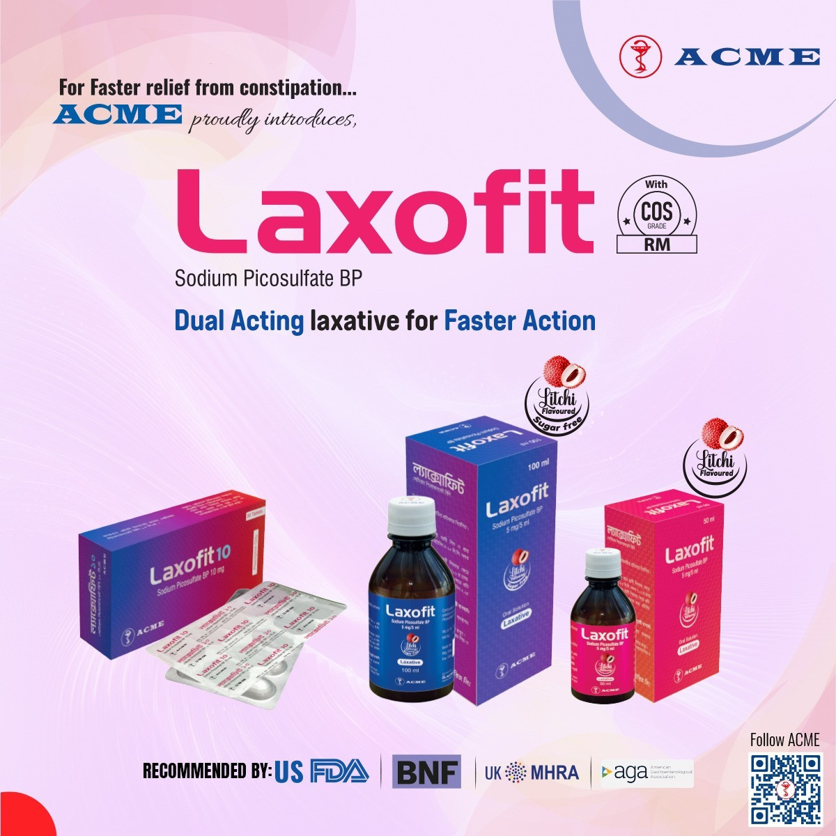 Pack Image: Laxofit 10 mg Tablet (3 x 10)