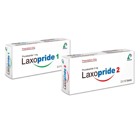 Pack Image: Laxopride 1 mg Tablet (3 x 10)