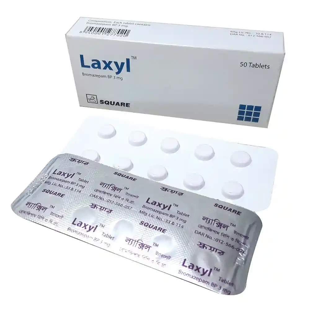 Pack Image: Laxyl 3 mg Tablet (5 x 10)