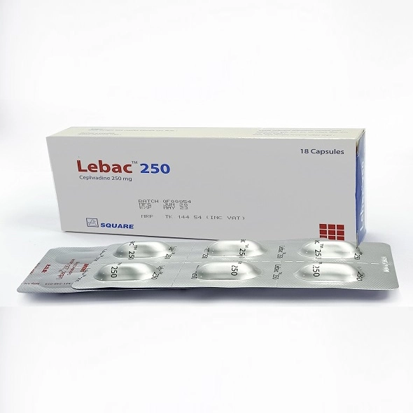 Pack Image: Lebac 250 mg Capsule (3 x 6)
