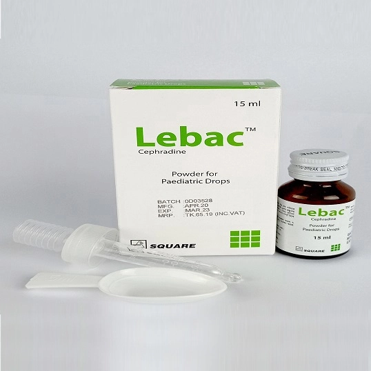 Pack Image: Lebac 125 mg Pediatric Drop (15 ml bottle)
