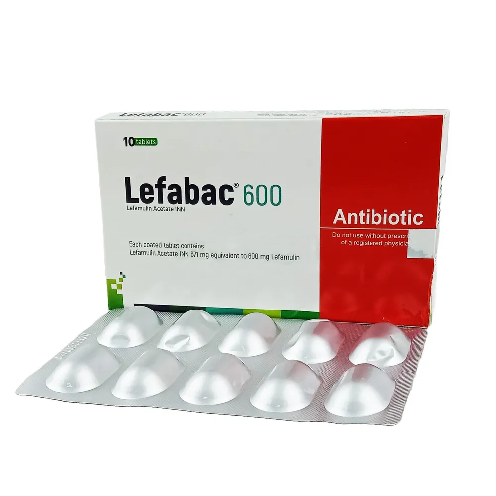 Pack Image: Lefabac 600 mg Tablet (1 x 10)