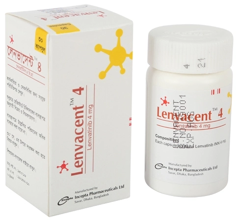 Pack Image: Lenvacent 4 mg Capsule (3 x 4)