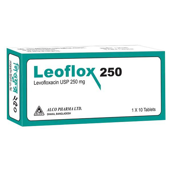 Pack Image: Leoflox 250 mg Tablet (1 x 10)