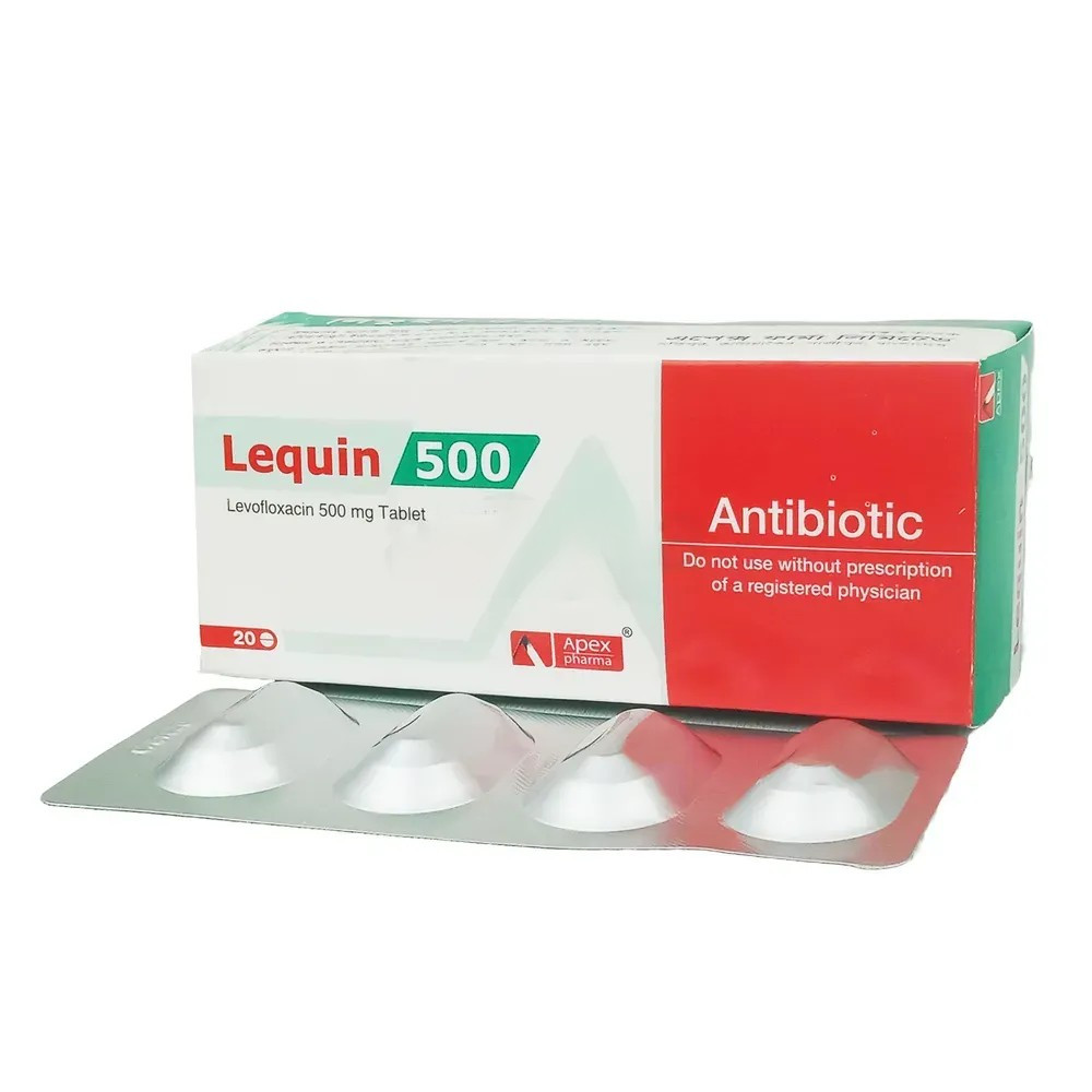Pack Image: Lequin 500 mg Tablet (5 x 4)