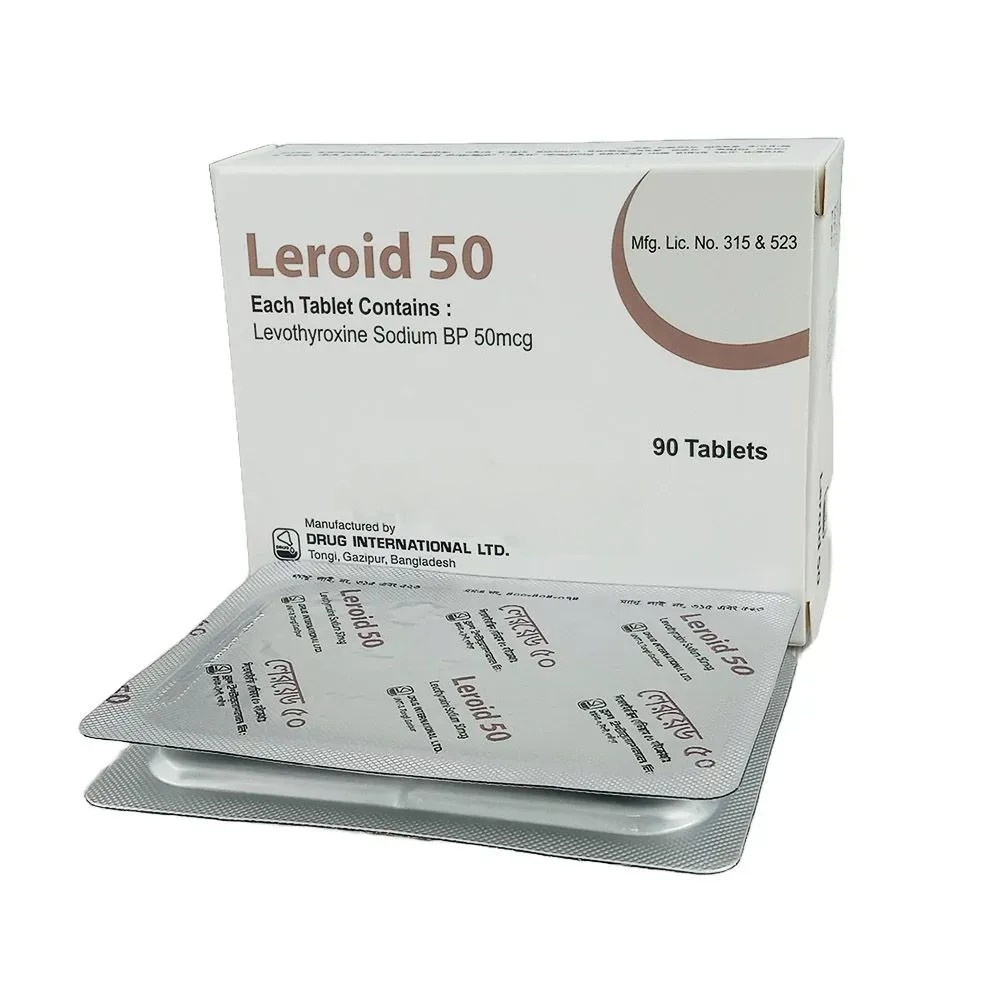 Pack Image: Leroid 50 mcg Tablet (6 x 15)