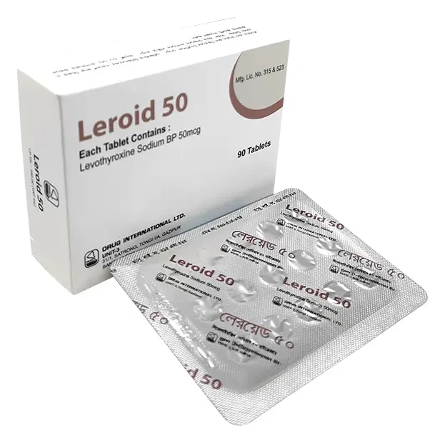 Pack Image: Leroid 50 mcg Tablet (6 x 15)