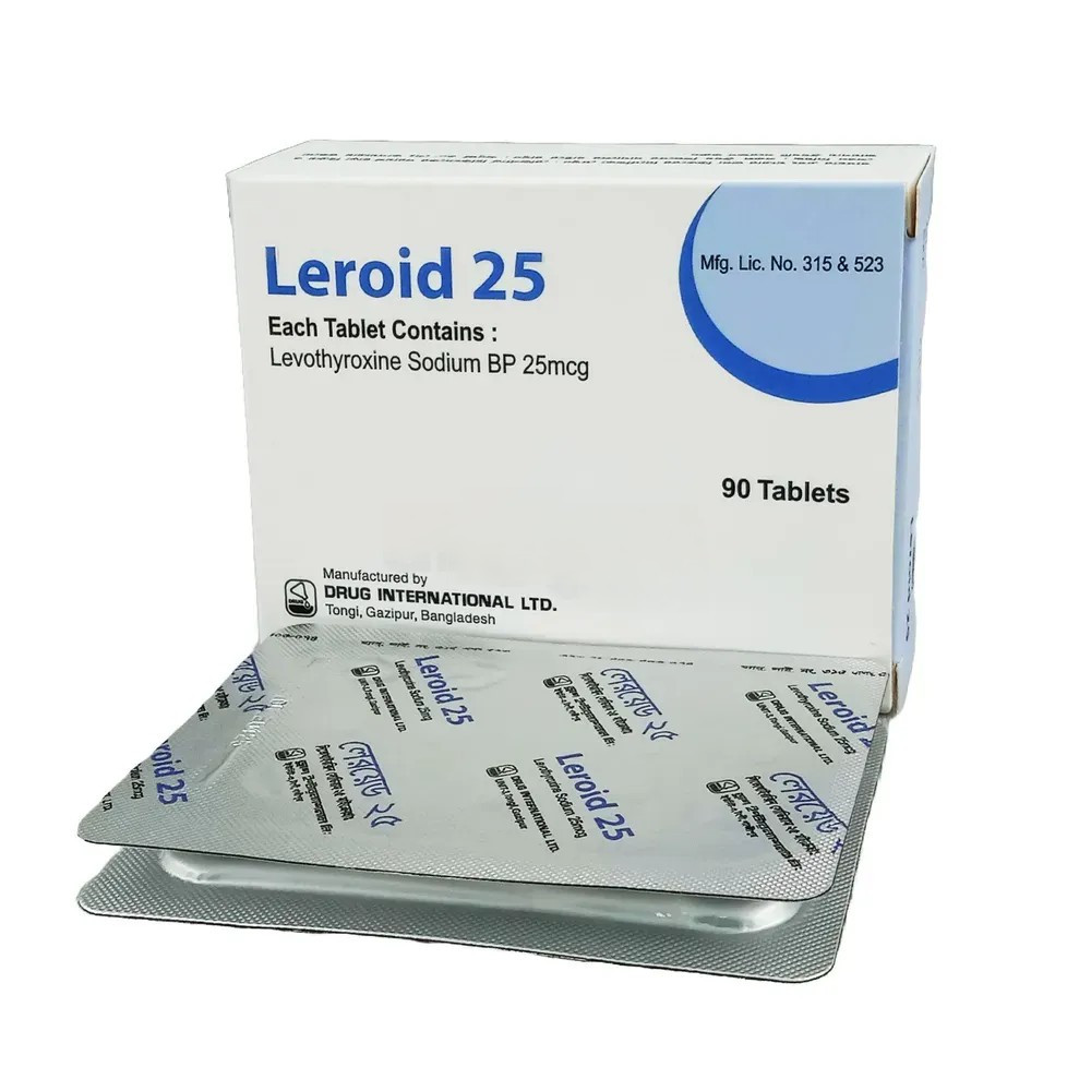 Pack Image: Leroid 25 mcg Tablet (6 x 15)