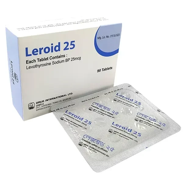 Pack Image: Leroid 25 mcg Tablet (6 x 15)